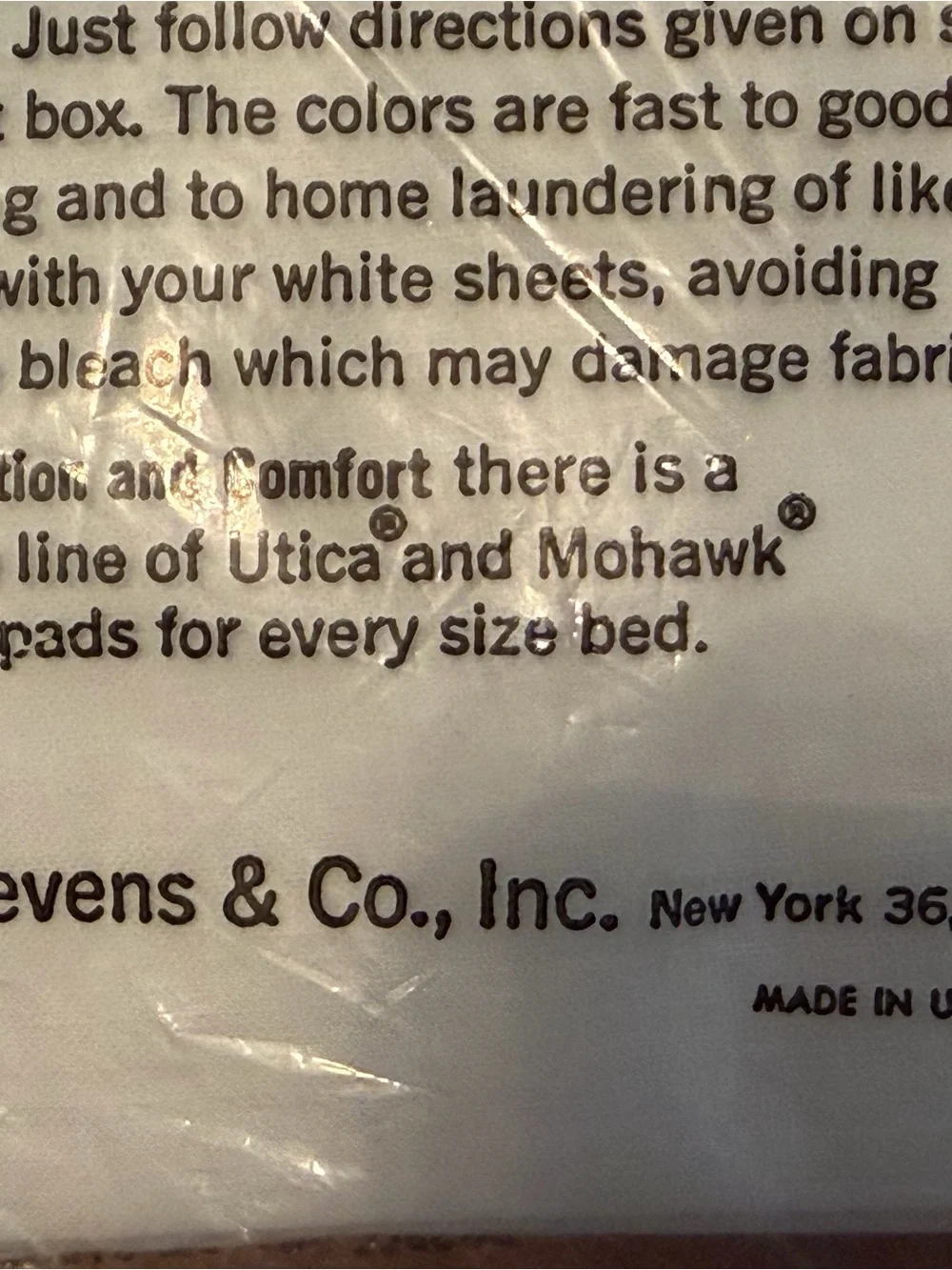 🆕 Stevens Mohawk NOS pure white double/Full fitted sheet 100% cotton fine muslin